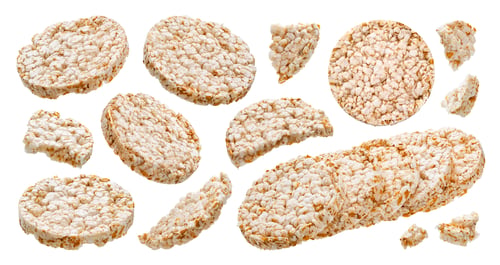 Crisp Rice Cakes in Various Forms and Shapes