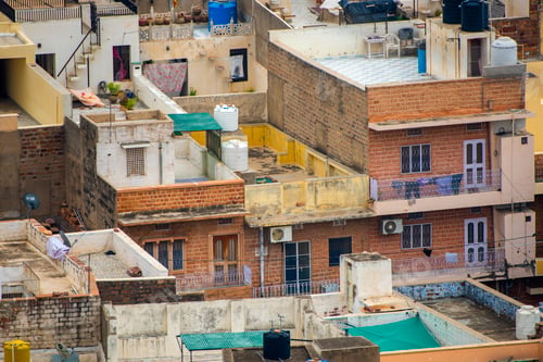 Preview: Aerial view of Jodhpur Blue City. Jodphur, Rajasthan, India