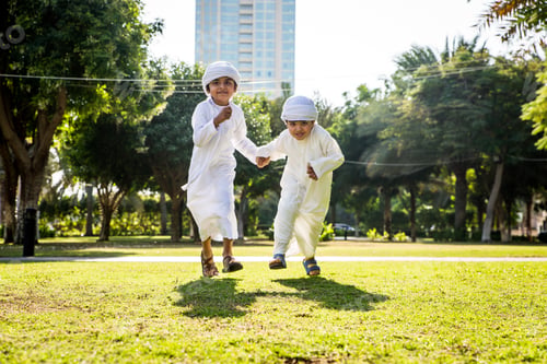 Preview: Group of middle eastern kids in Dubai