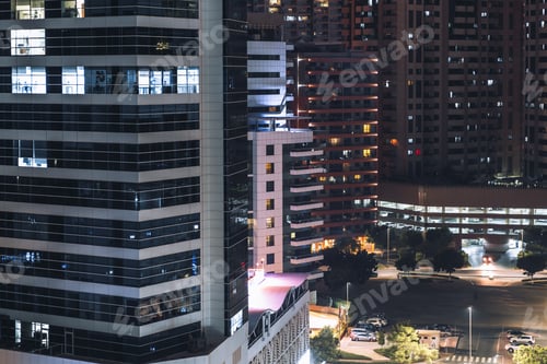 Preview: Night residential neighborhood