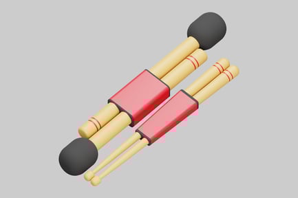 Preview: Mallet and drumstick set