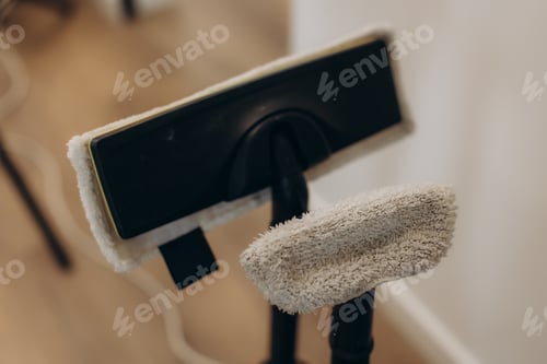 Preview: Steam cleaner with microfiber pad for household sanitation