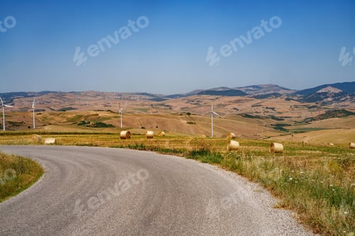 Preview: Country landscape near Lacedonia, Campania, Italy