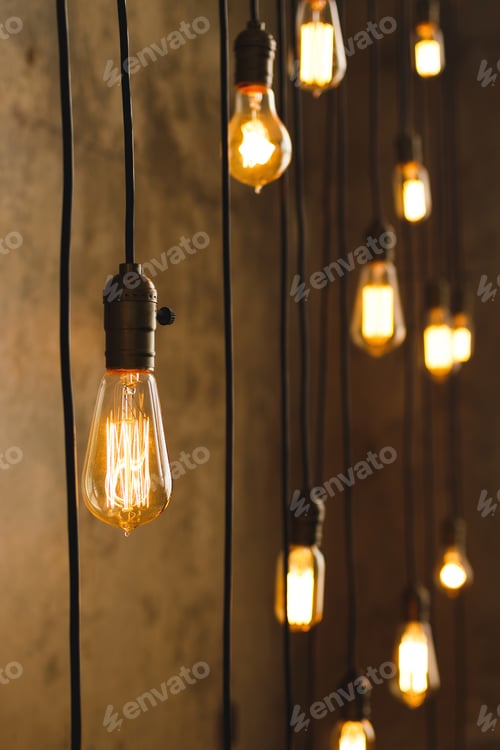 Preview: A lot of vintage filament light bulbs