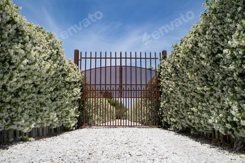 Preview: Avenue with blooming jasmine