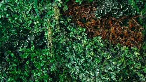Preview: Close up group of background green leaves texture and Abstract Nature Background.