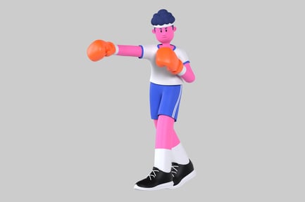 Preview: Stylized Boxing Character