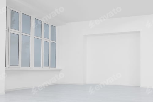 Preview: Bright Interior with Large Windows and Neutral Tones