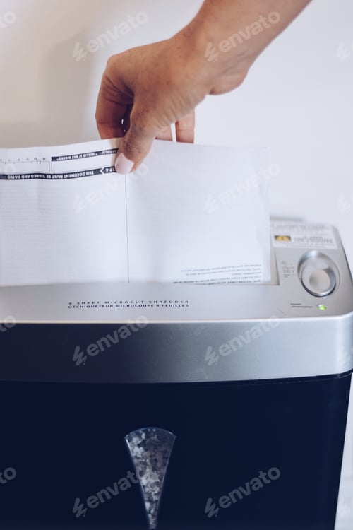 Preview: Shredding important documents