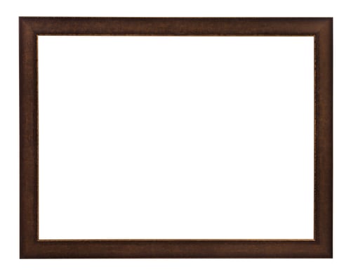 Preview: modern flat brown painted wooden picture frame