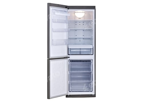 Preview: stainless steel refrigerator isolated on white