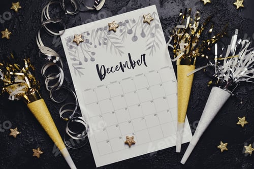 Visualização: Calendário flat play - dezembro