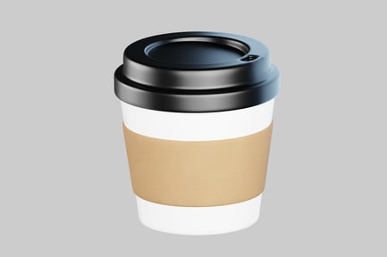 Preview: Paper coffee cup with lid