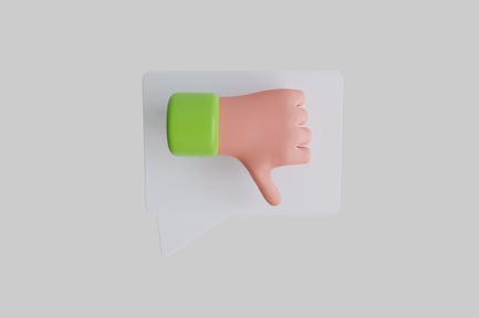 Preview: Thumbs down emoji speech bubble