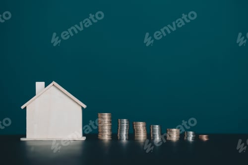 Preview: The concept of planning savings to buy a home, mortgage, real estate investment.