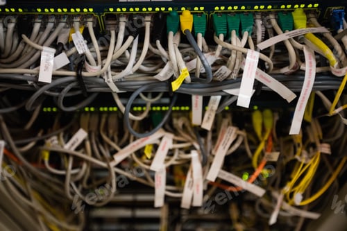 Preview: Close-Up Of Rack Mounted Server In Server Room