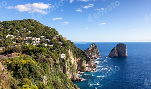 Preview: Touristic Town on Capri Island in Bay of Naples, Italy.