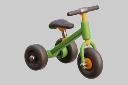 Preview: Compact Bicycle in Vibrant Green Design