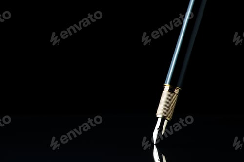 Preview: fountain pen in black background