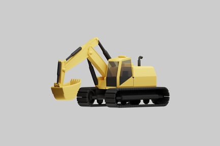 Preview: Yellow excavator vehicle