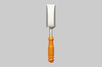 Preview: Beveled chisel with orange handle