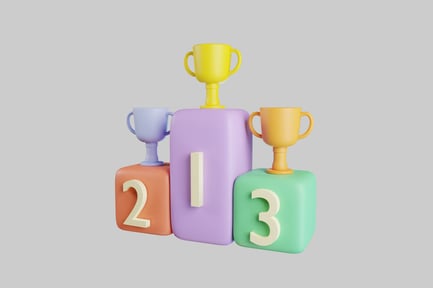 Preview: Three Blocks with Trophies