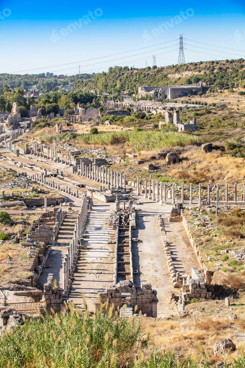 Preview: Nymphaeum of Perge. Ruins of ancient Pamphylian city located in Antalya Province, Turkey.