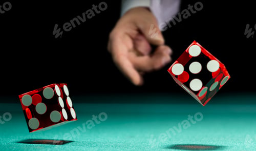 Preview: Man gambling at the craps table
