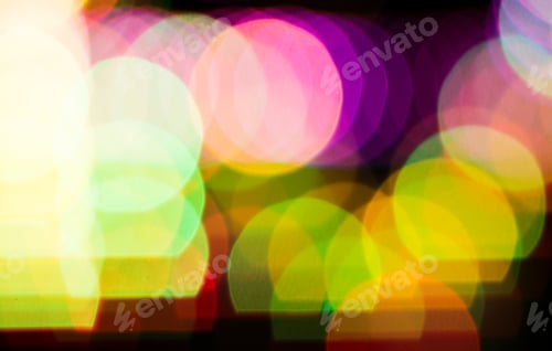 Preview: Festive abstract background with bokeh defocused lights, Light bokeh photography.