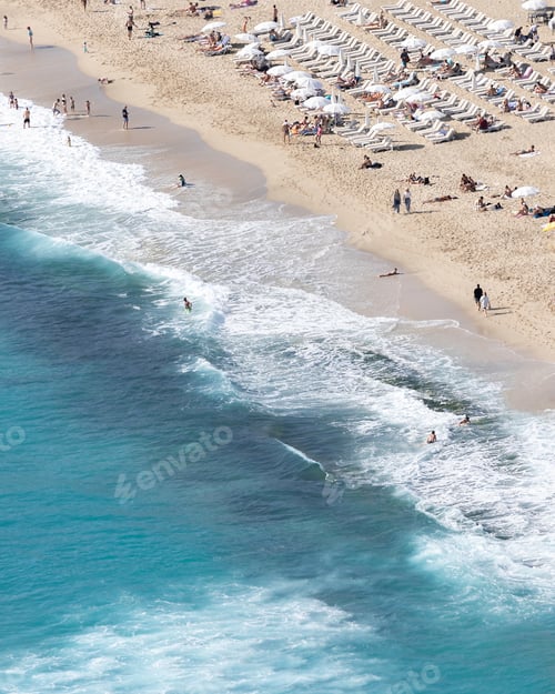 Preview: people on the beach and the sea