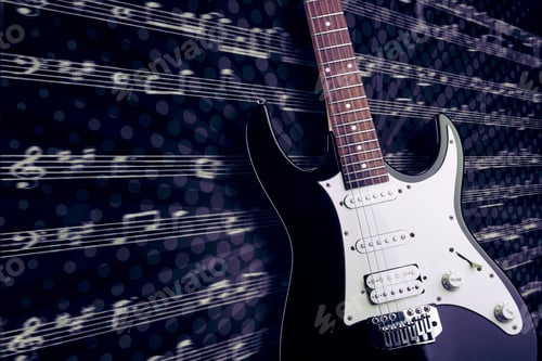 Preview: Electric Guitar Closeup Picture