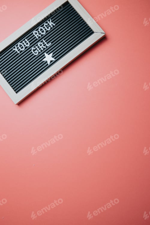 Preview: Inspirational motivational quote. Success and motivation concept. Beauty day, concept girl