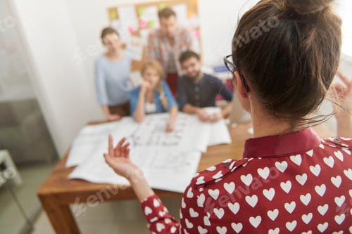 Preview: Conference with workers in boardroom