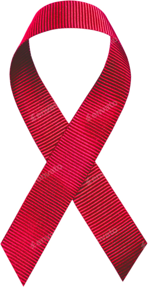 Preview: a red ribbon in shape of a cancer symbol is shown in this file