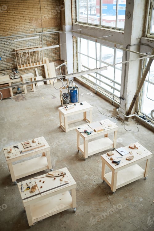 Preview: Woodworking factory Background