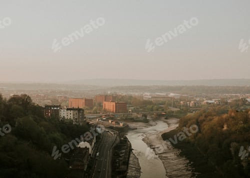 Preview: View over an empty Bristol, UK