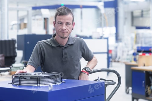 Preview: Portrait of engineer in engineering plant