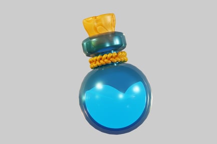 Preview: Potion of magic blue liquid