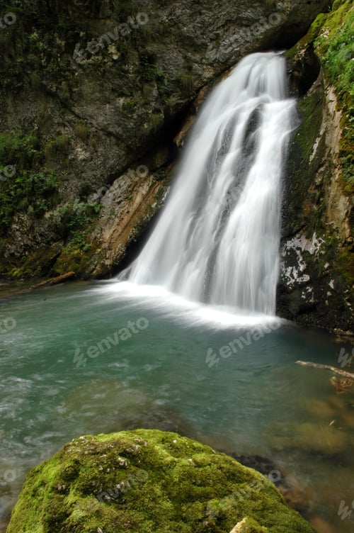 Preview: Waterfall in the Mountains