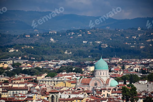 Preview: Rooftops of Florence with a view of Synagogue and Jewish Museum of Florence