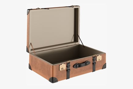 Aperçu: Valise en cuir classique - Style ouvert