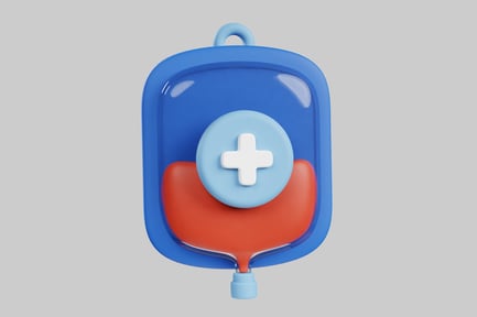 Preview: Cartoon blood bag illustration