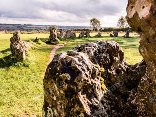 Preview: Ancient stone circle in English countryside