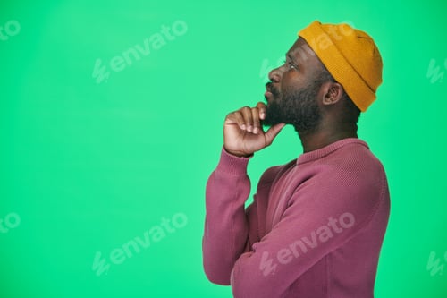Preview: Portrait of pensive African American man