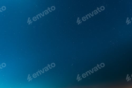 Preview: Night Starry Sky Galaxy With Glowing Stars. Bright Glow Of Sky Stars Natural Background Backdrop In