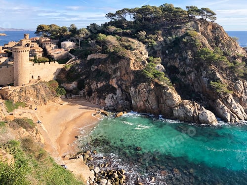 Preview: Tossa de Mar. Mediterranean coasatline. Girona, Catalonia. Spain