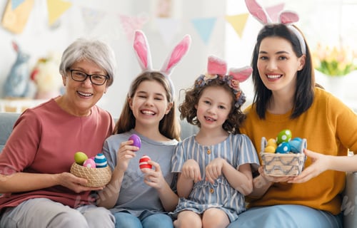 Preview: Family celebrating Easter.