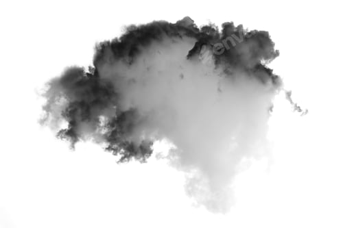 Preview: cloud and smoke isolated on white, background and texture