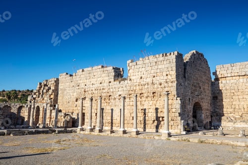Preview: Nymphaeum of Perge. Ruins of ancient Pamphylian city located in Antalya Province, Turkey.