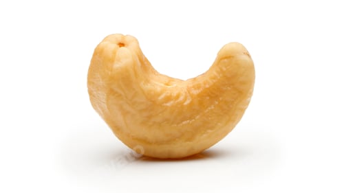 Preview: Delicious Cashew Nuts Isolated. Healthy, Organic Snack with Nutty, Concept for Design